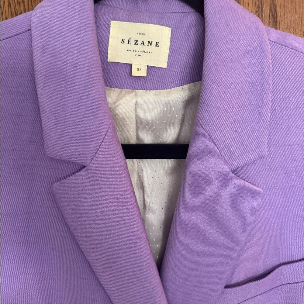 Sezane Christie Lavender Blazer
